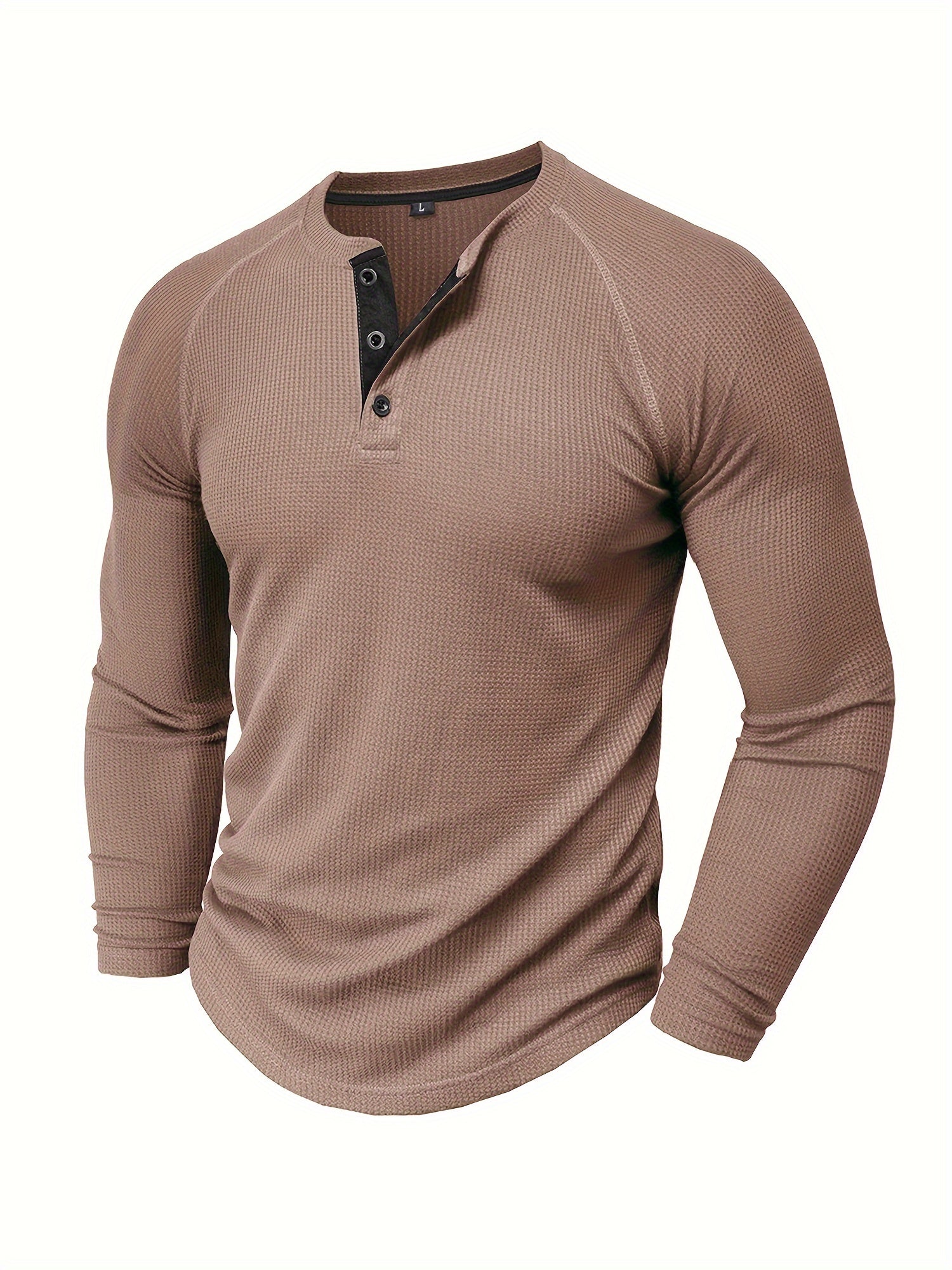Lå ngärmad Henley skjorta