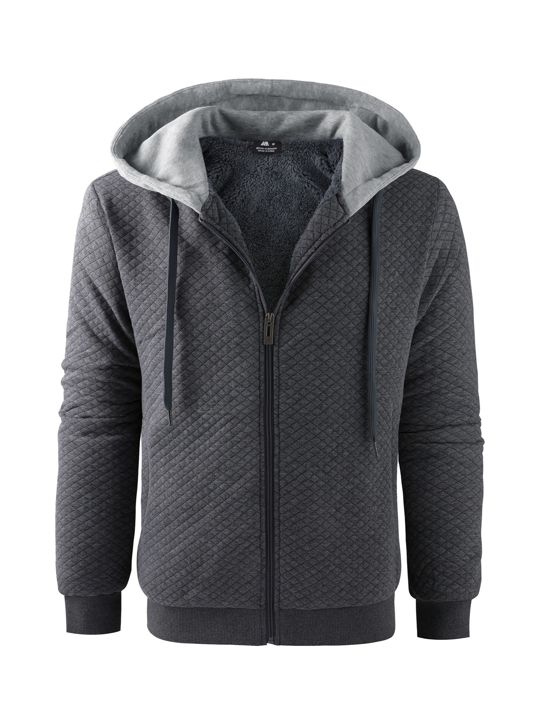 Sherpafodrad hoodie med päls