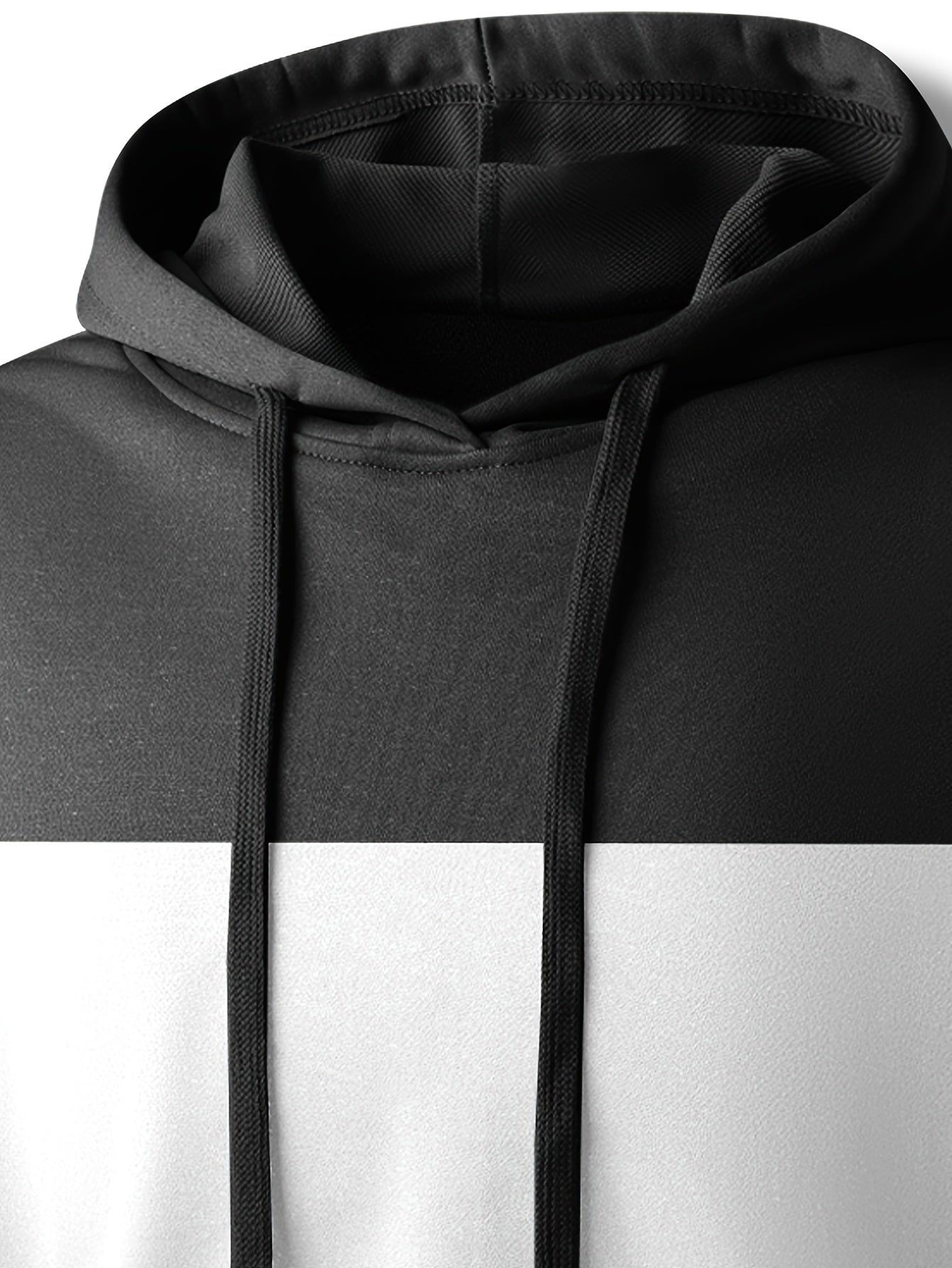 Randig hoodie för män