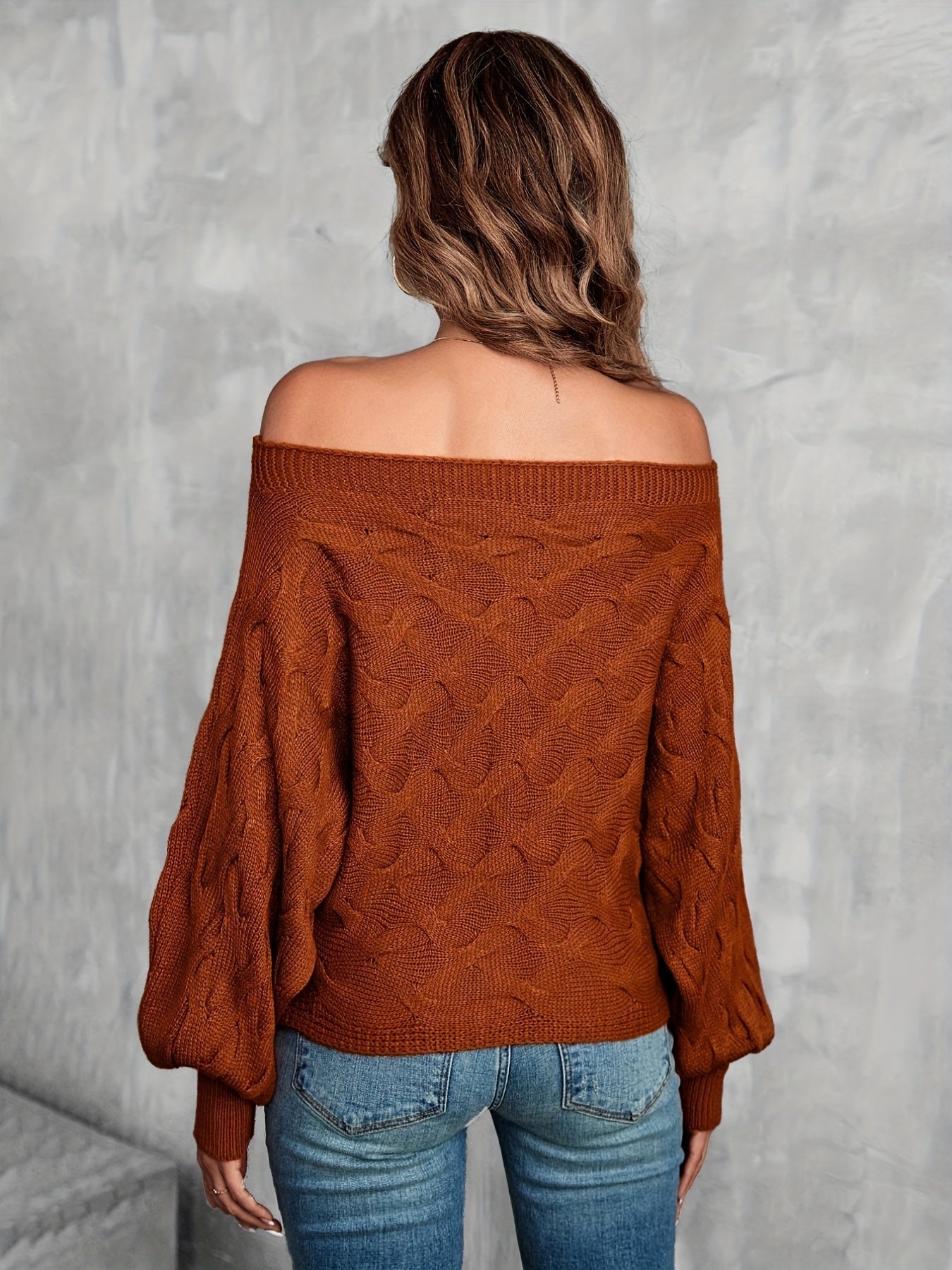 Off shoulder tröja