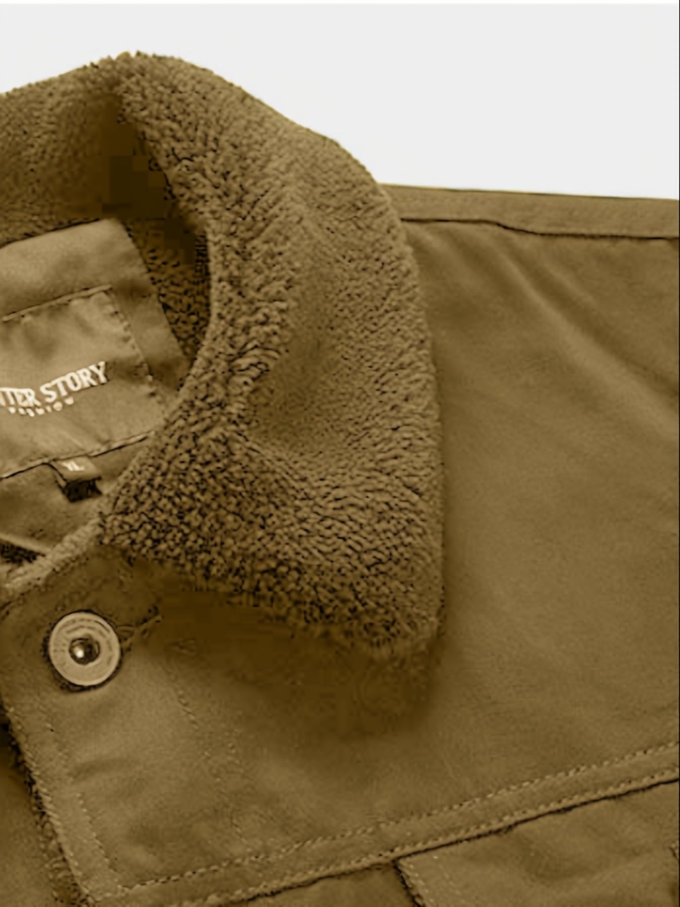 Casual varm bomullsjacka i fleece