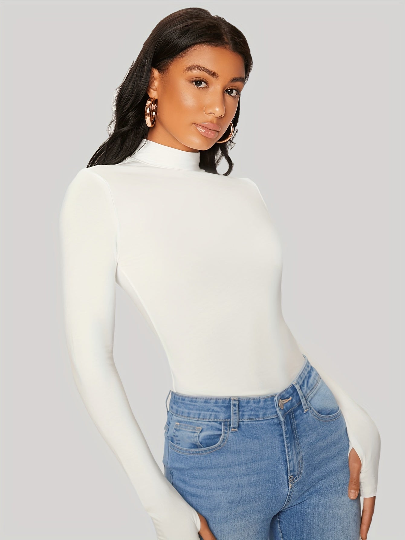 T-shirt med turtleneck
