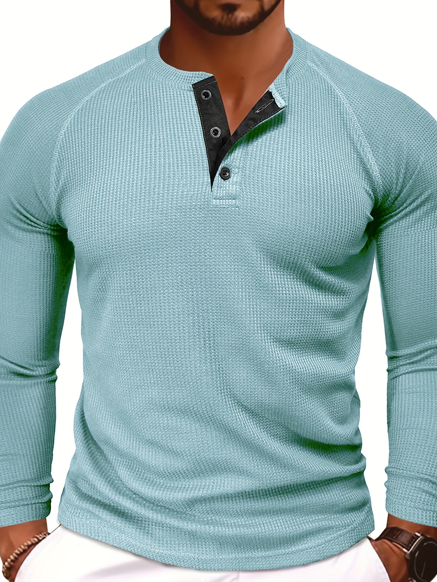 Lå ngärmad Henley skjorta