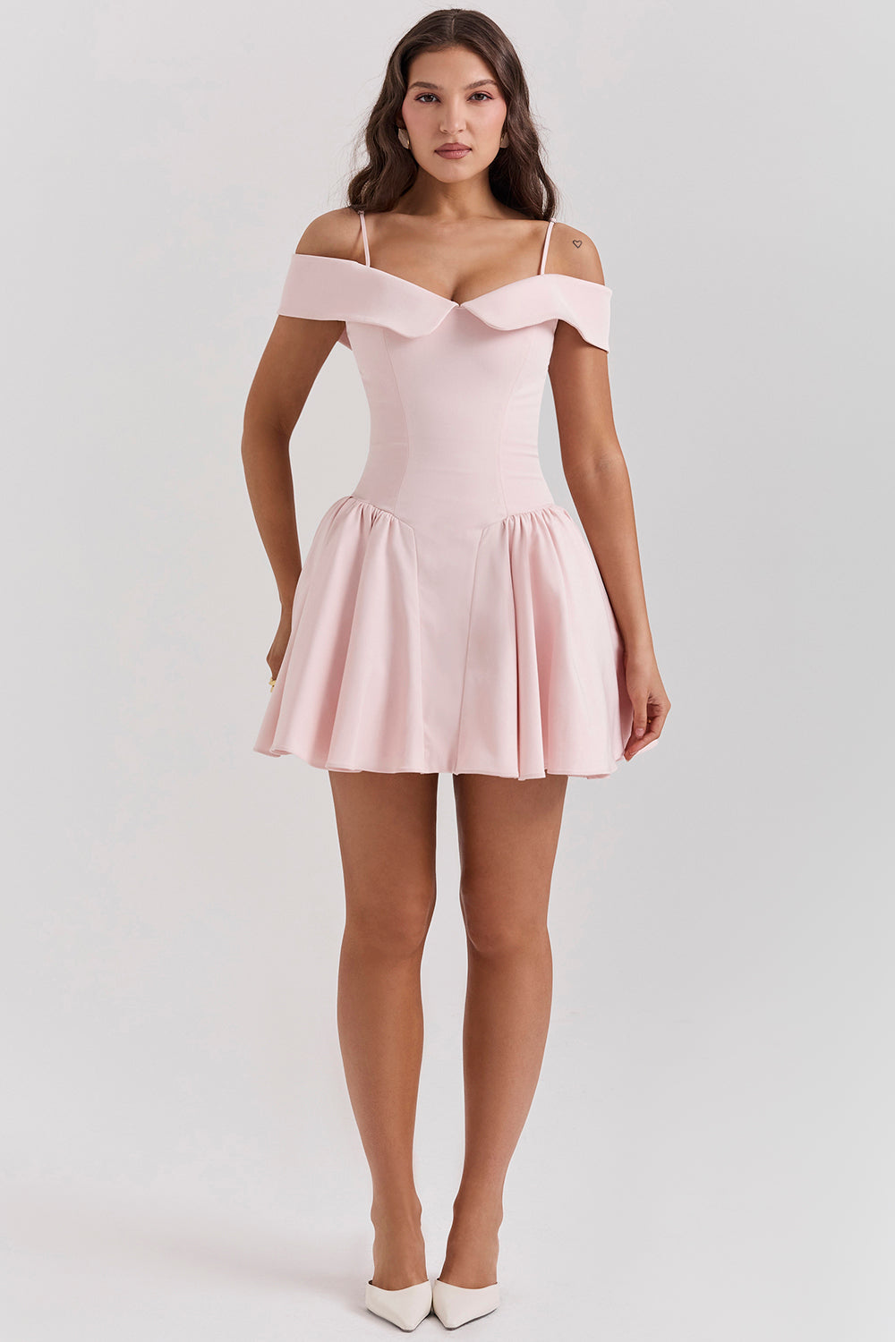 Off shoulder miniklänning
