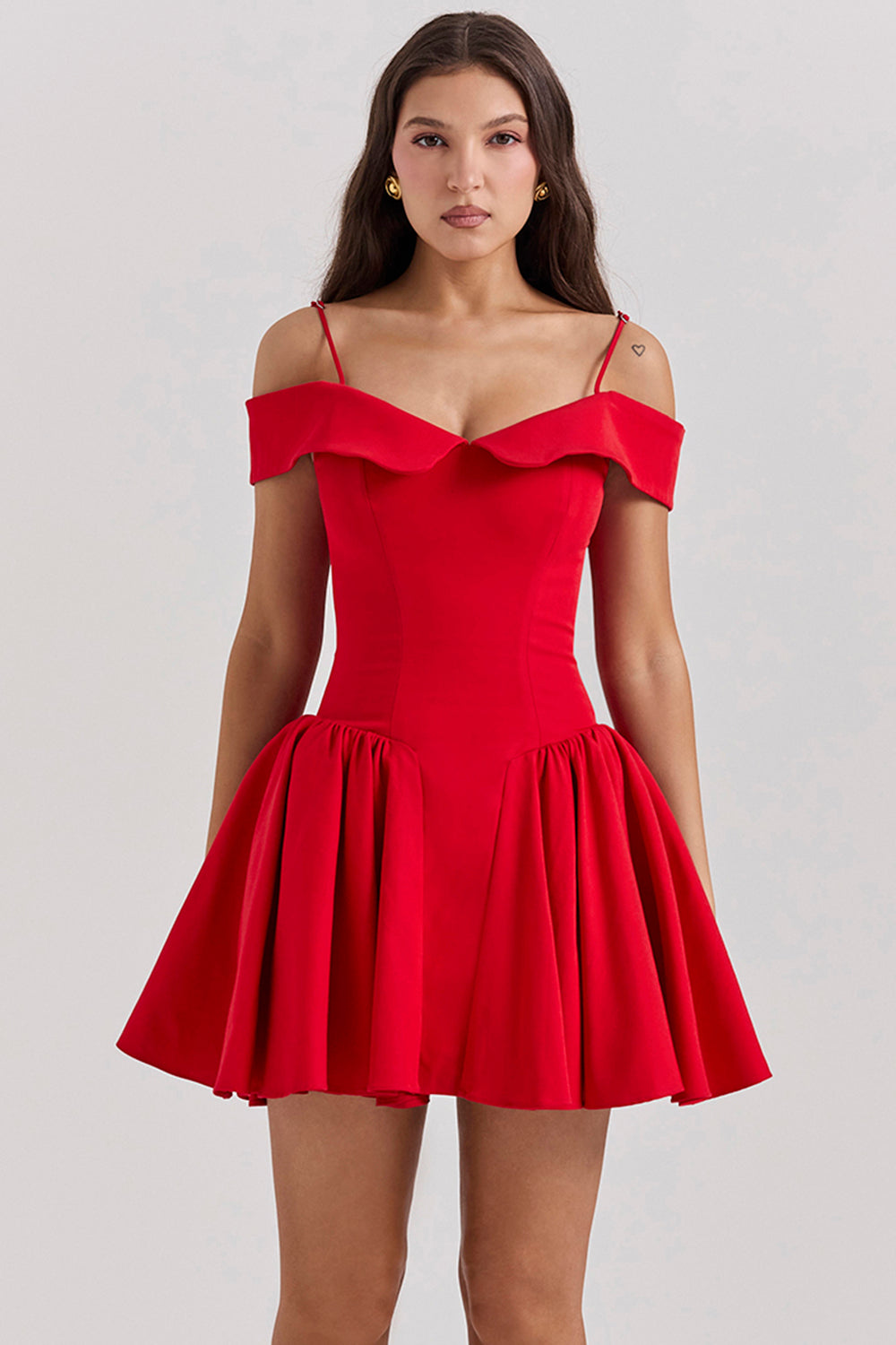 Off shoulder miniklänning
