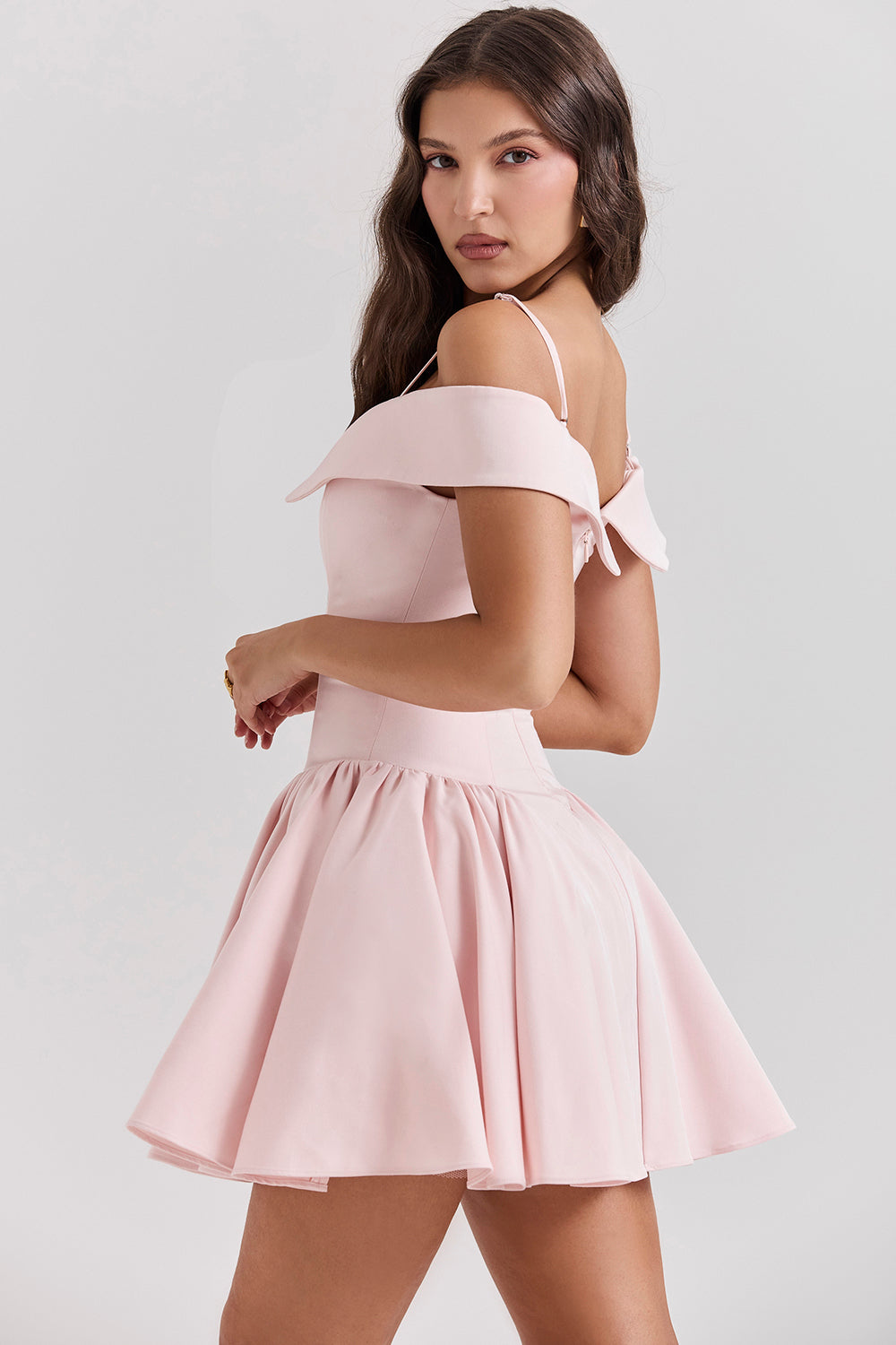 Off shoulder miniklänning