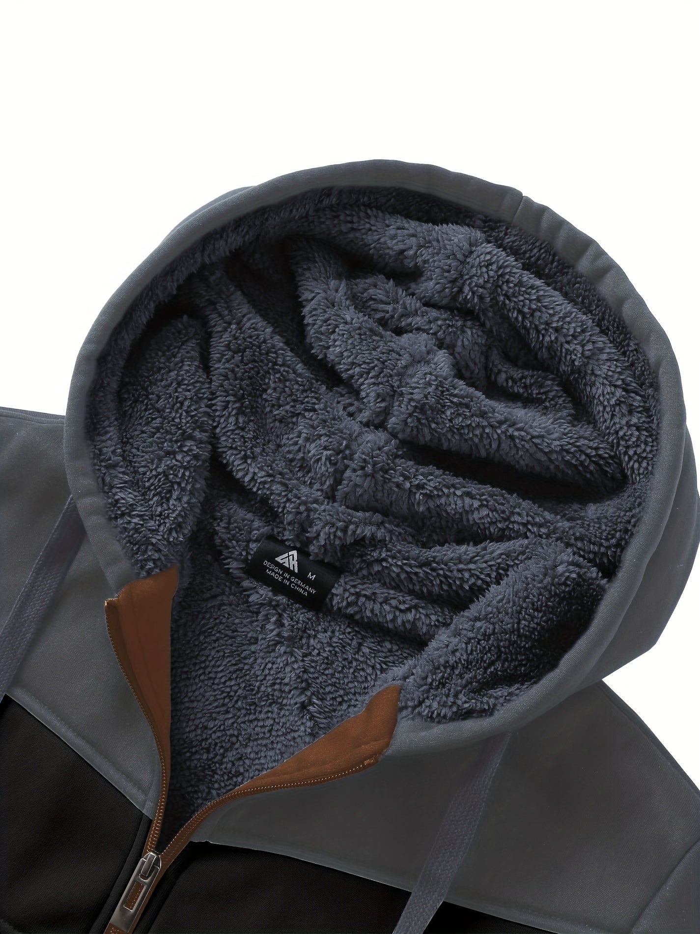 Må ngsidig päls hoodie för män
