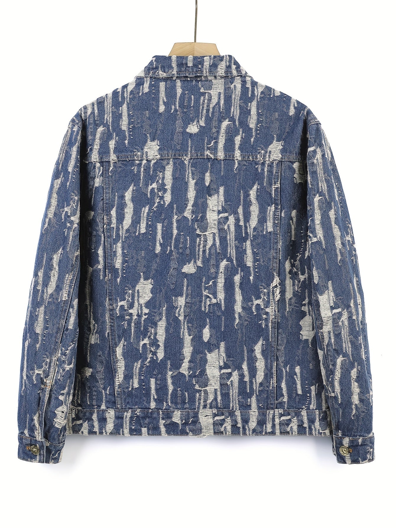 Jacquard jeansjacka