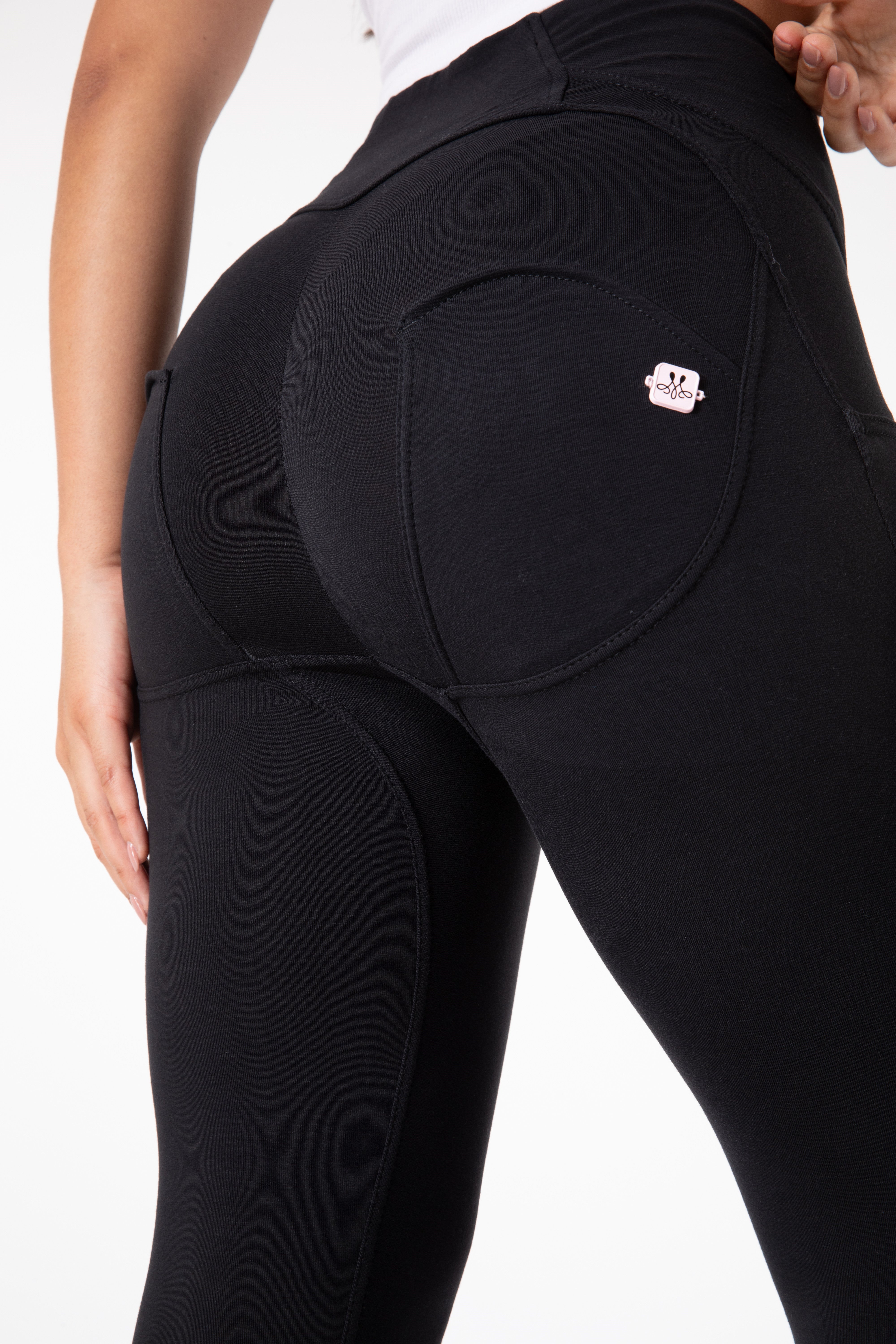 Tajta svarta leggings med hög midja