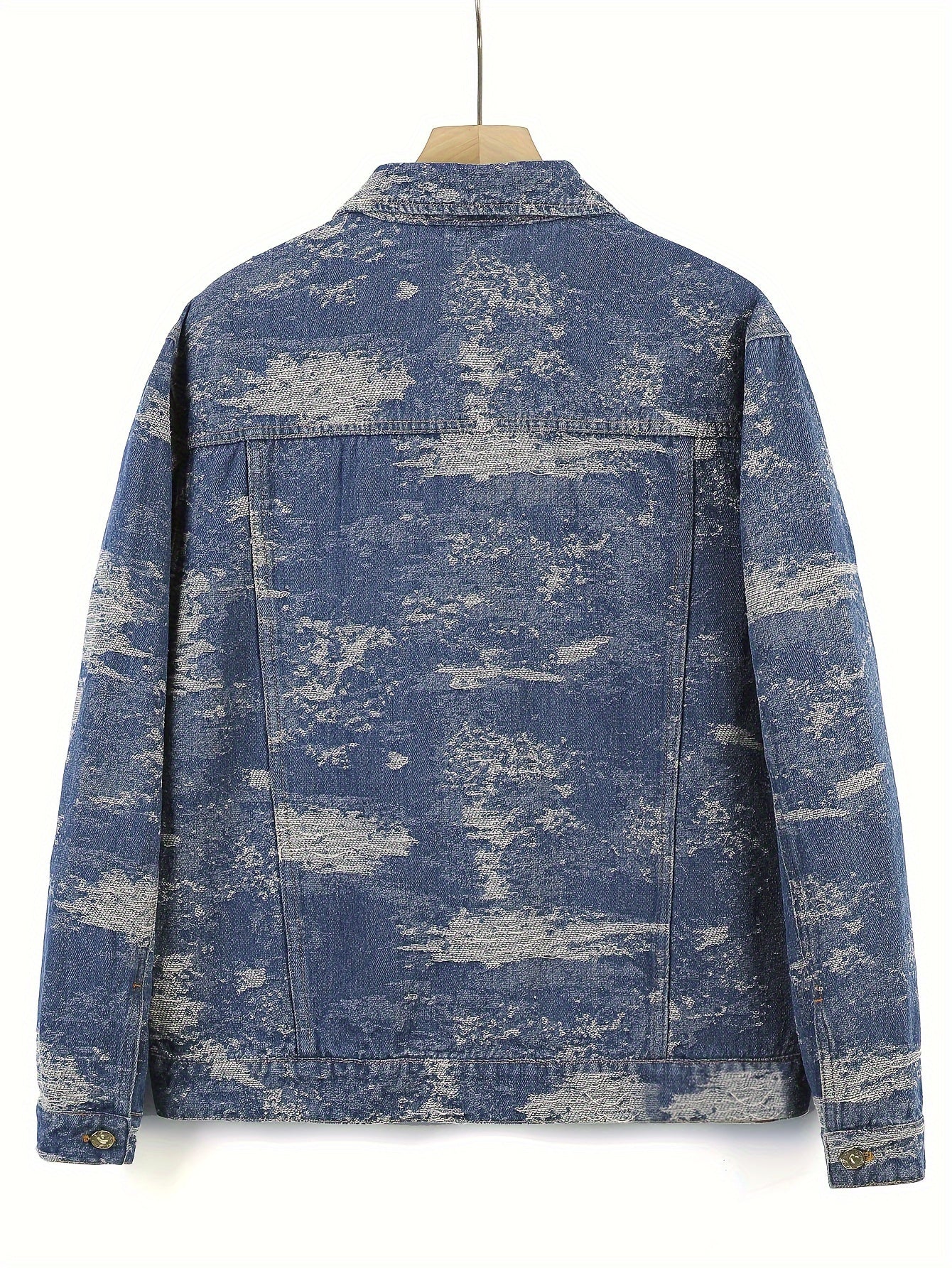 Jacquard jeansjacka