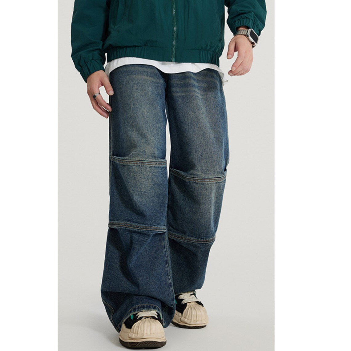 Oversized jeans för män