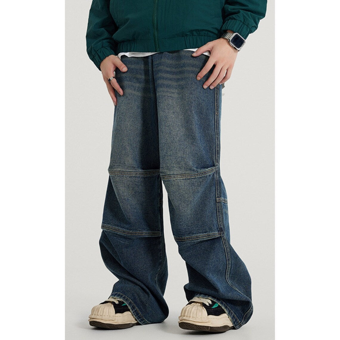 Oversized jeans för män