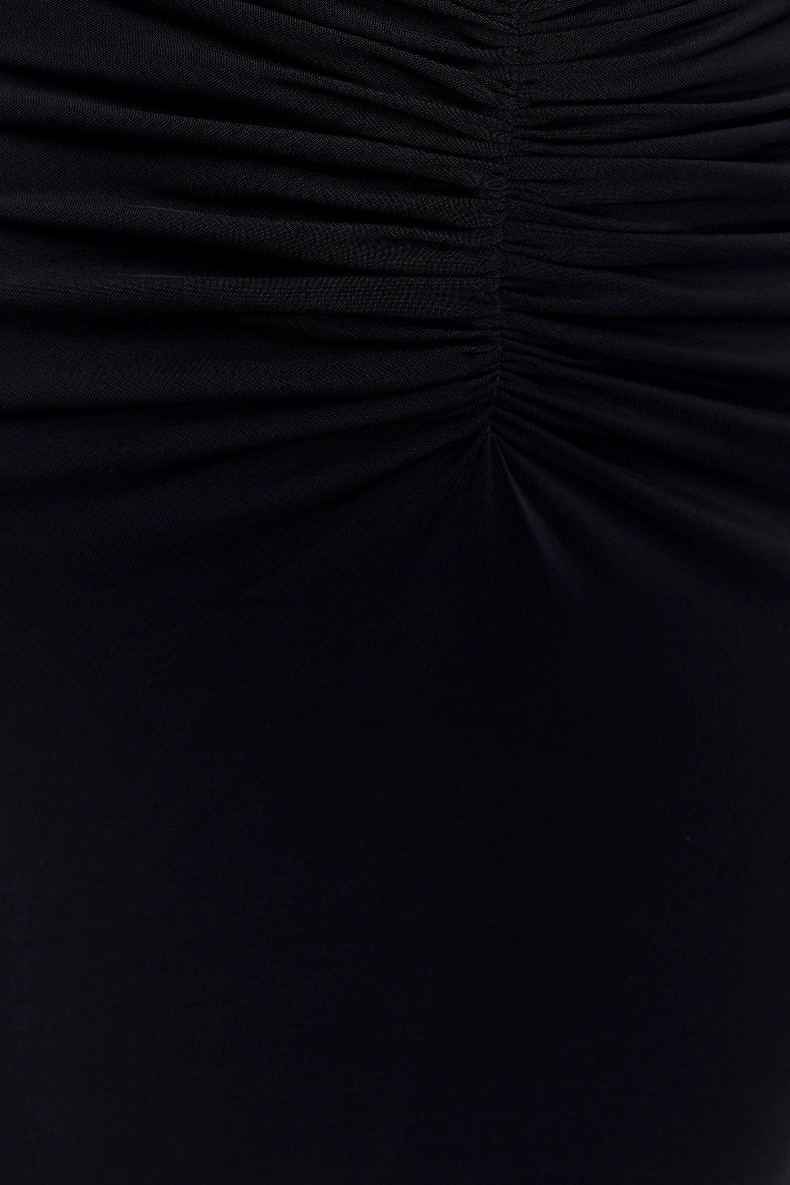 Gul maxiklänning med slinky och mesh