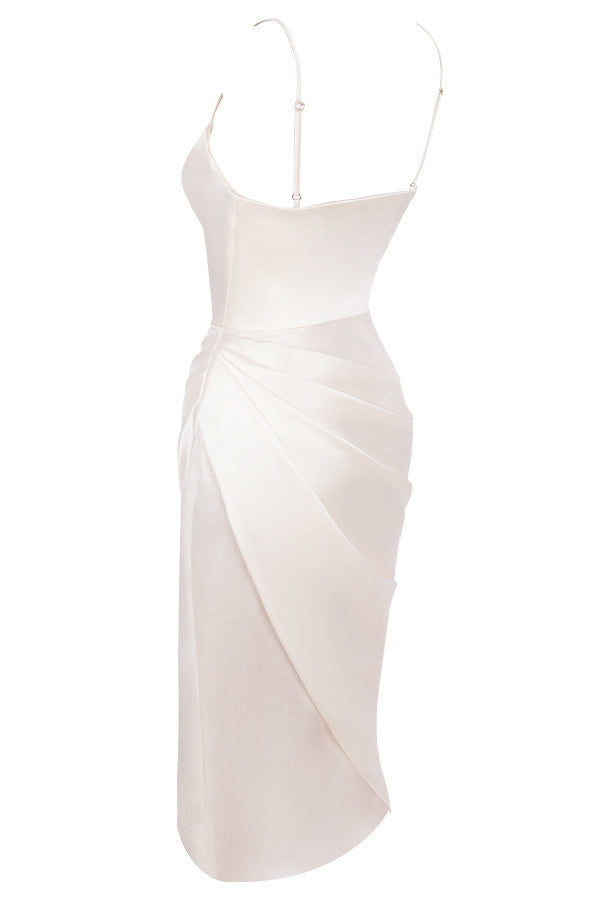 Satin balkongklänningskorsett