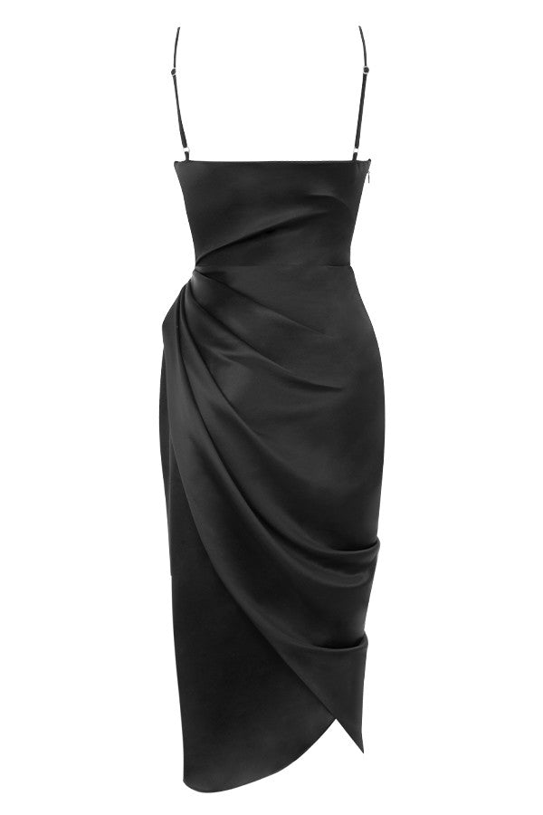 Satin balkongklänningskorsett