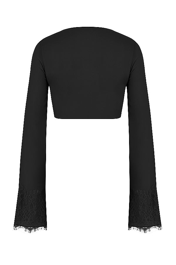 Cropped topp med utskuren maxikjol