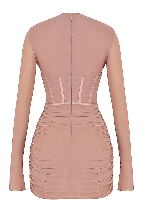 Blush korsett miniklänning