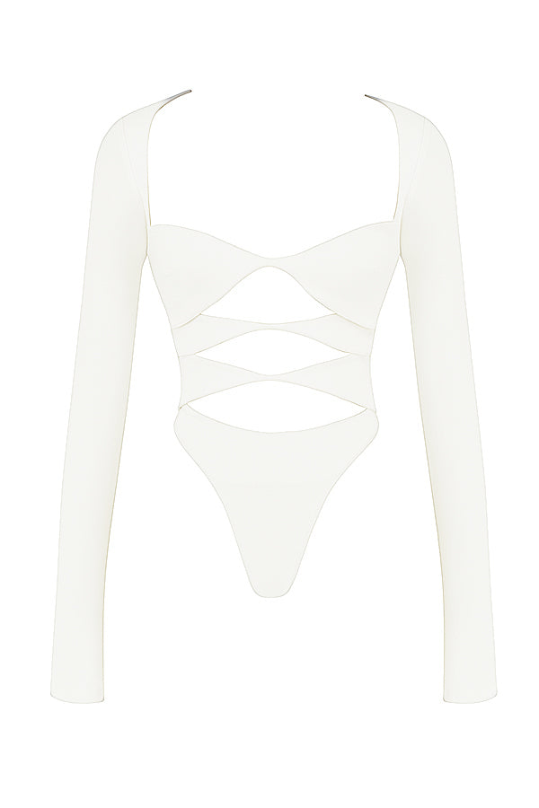 Vit utskuren body