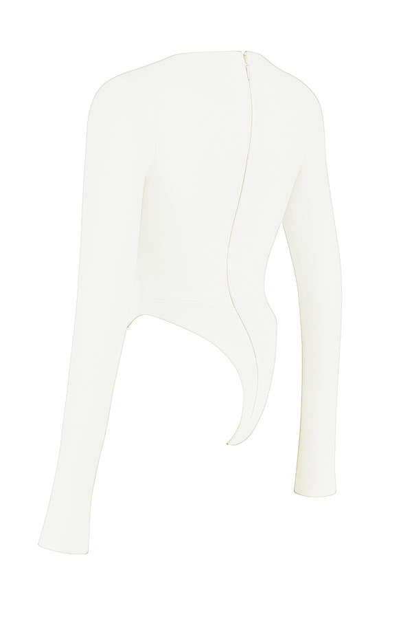 Vit utskuren body