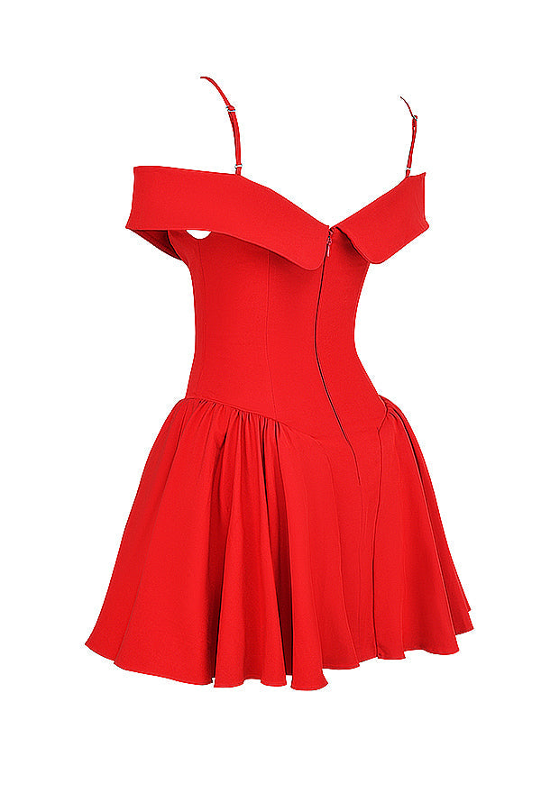 Off shoulder miniklänning
